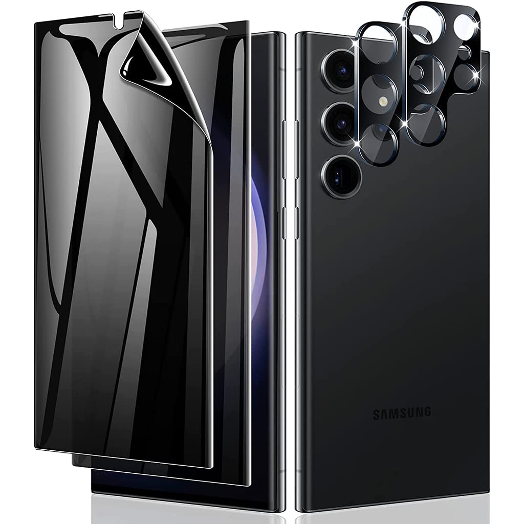ZORBES [2+2 Pack for Samsung S23 Ultra Screen Protector with 2 Pack Glass Camera Lens Protector, S23 Ultra Privacy Screen Protector Anti-scratch Screen Protector for Samsung Galaxy S23 Ultra 6.8inch ZORBES [2+2 Pack for Samsung S23 Ultra Screen Protector with 2 Pack Glass Camera Lens Protector, S23 Ultra Privacy Screen Protector Anti-scratch Screen Protector for Samsung Galaxy S23 Ultra 6.8inch